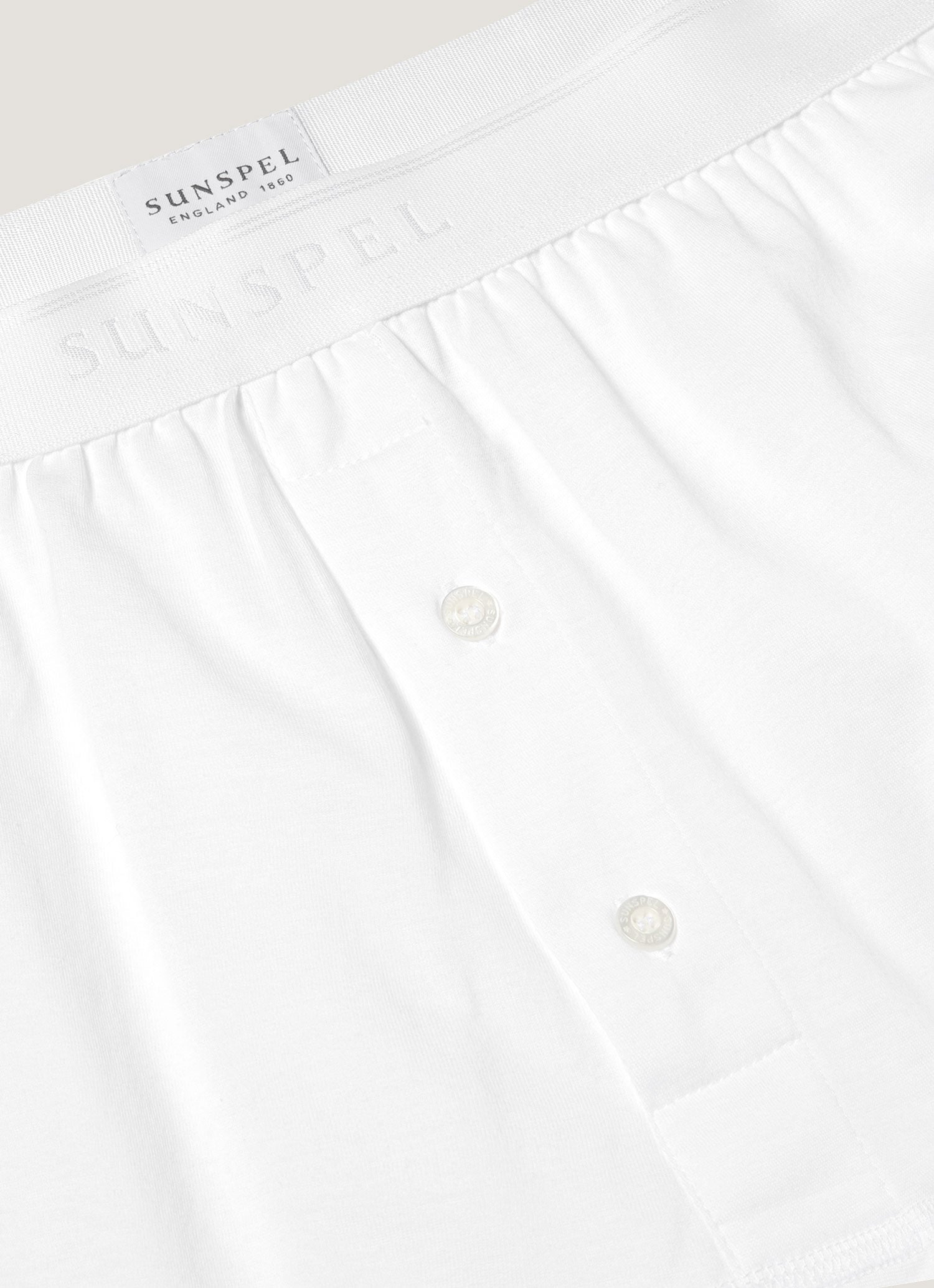 Superfine Cotton Two‑Button Shorts - 4