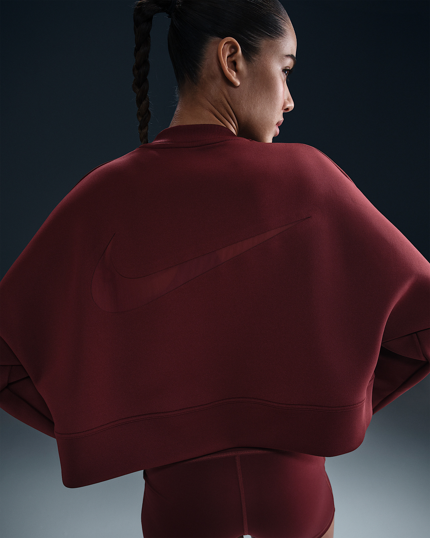 Nike Prima Women's Dri-FIT Oversized Crew-Neck Cropped Top - 2