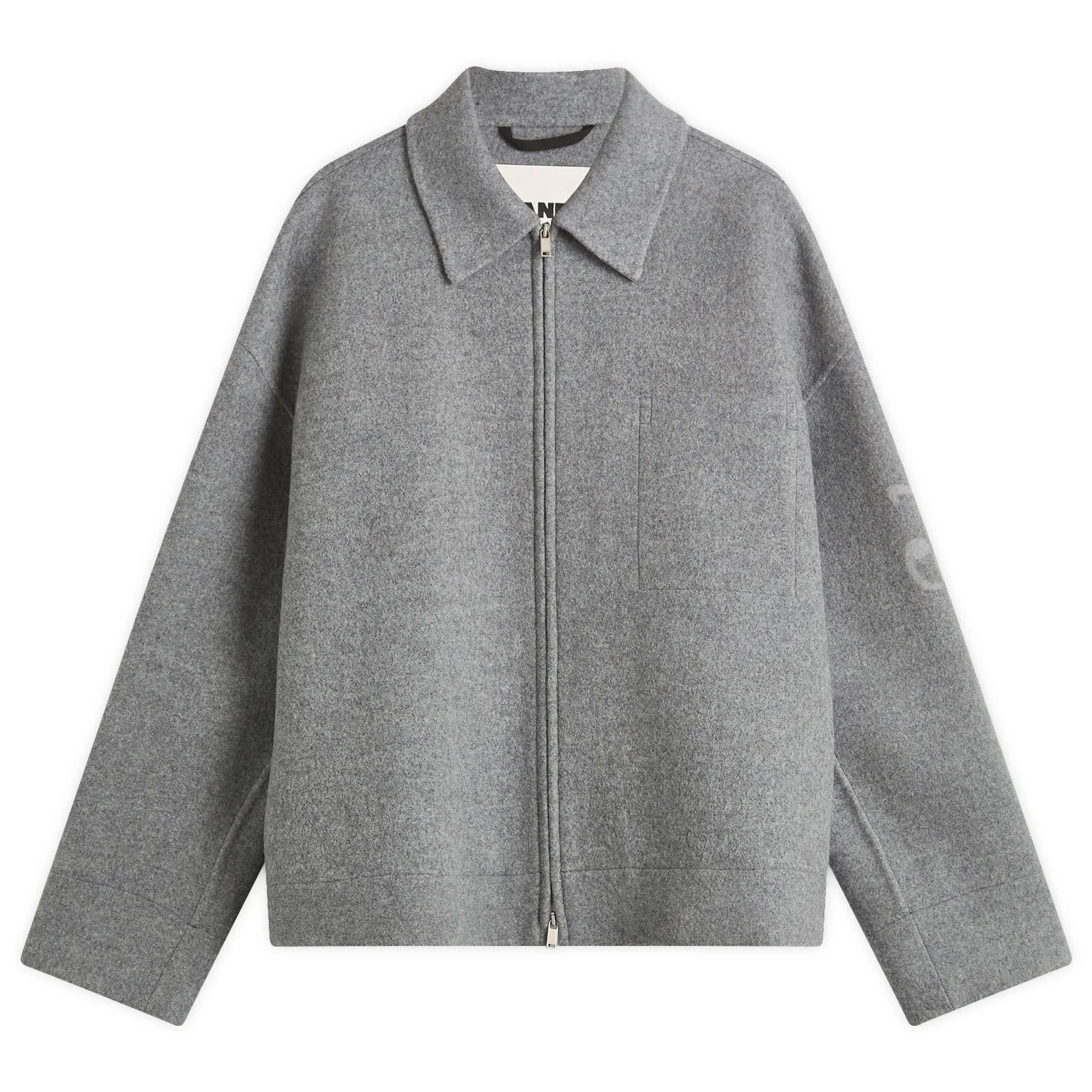 Jil Sander Double Face Wool Zip Through Jacket - 1