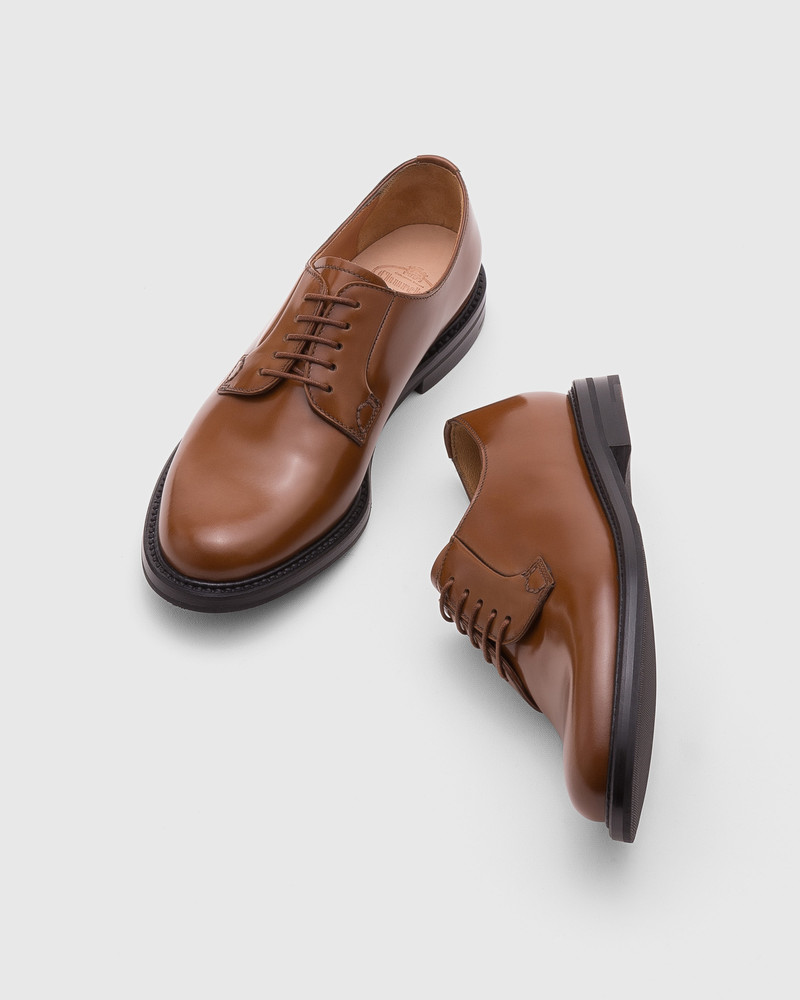 Church's Brushed calfskin Derby lace-ups outlook