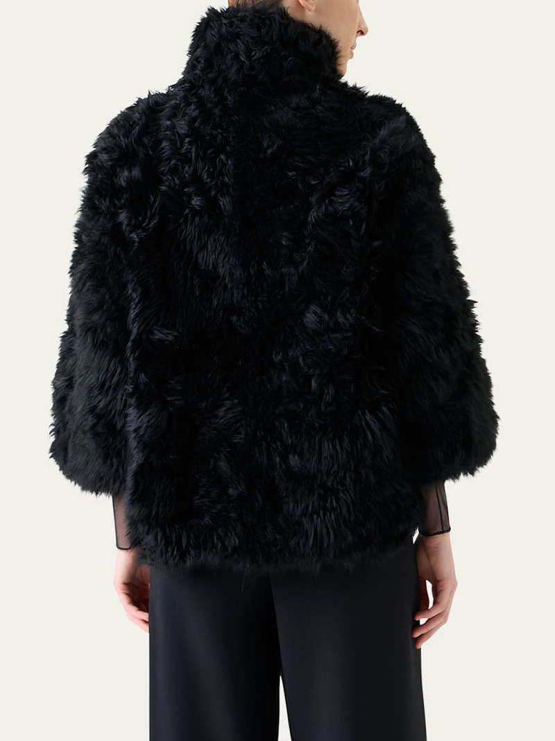 AKRIS Phila Kid Goat Shearling Jacket outlook