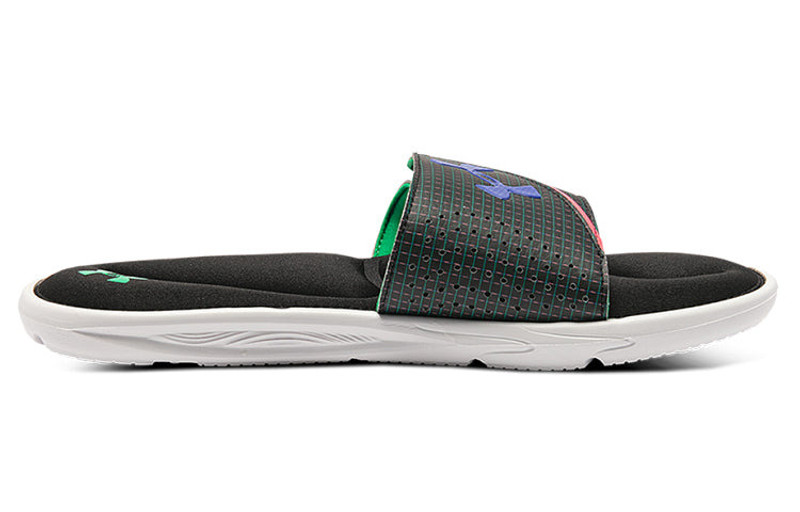 Under Armour Under Armour Ignite 6 Graphic Strap Slide 'Black Cerise' 3024450-004 outlook