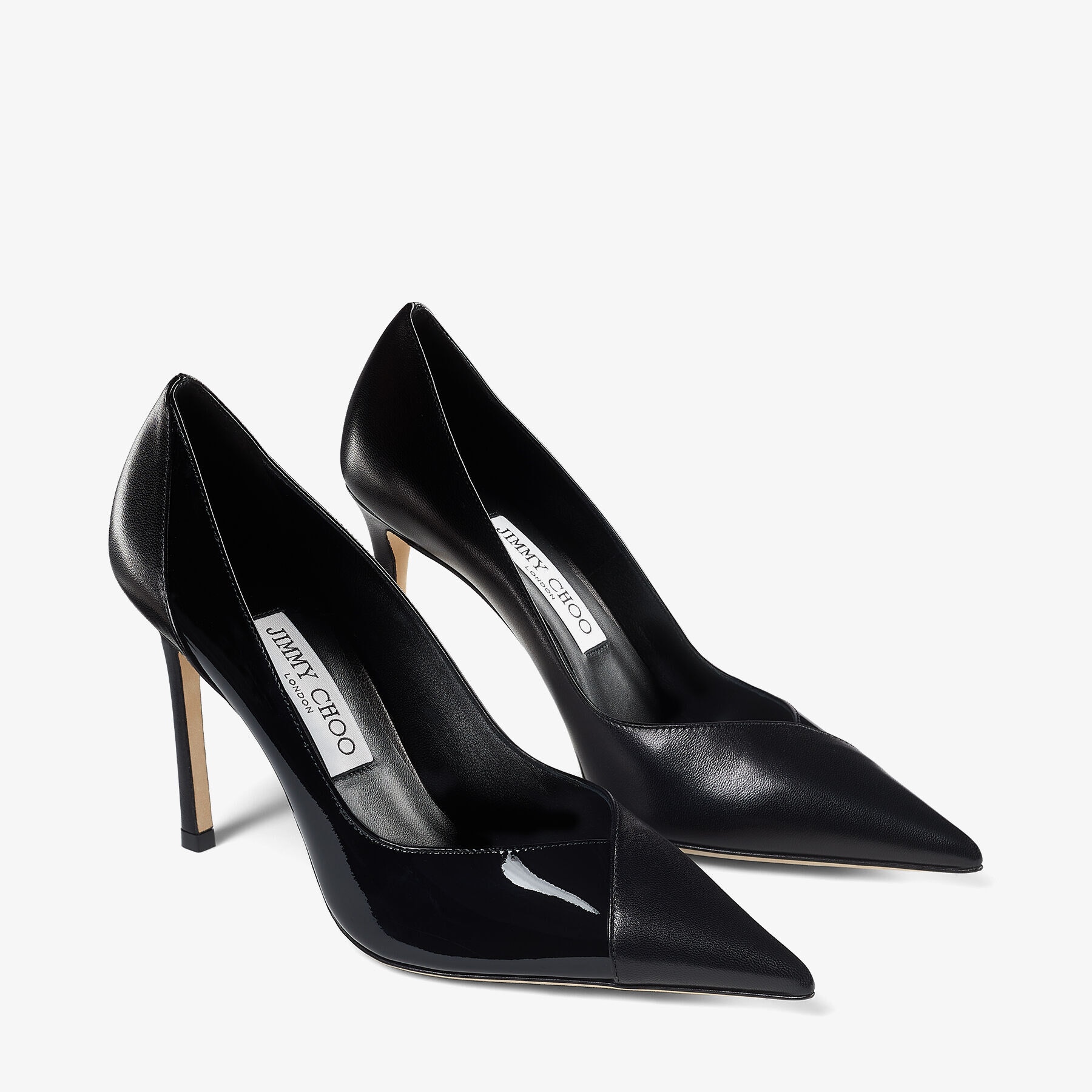 Cass 95
Black Nappa and Patent Leather Pumps - 3