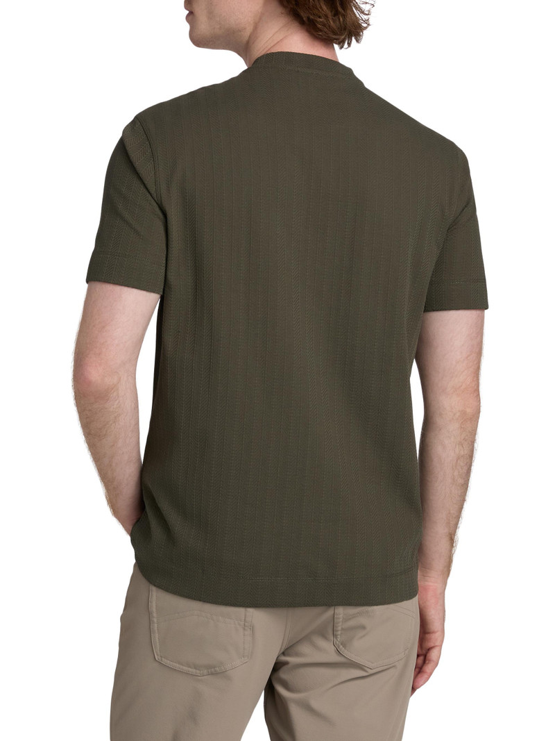 Men's Chevron Stitch Cotton T-Shirt - Fancy Grey 5