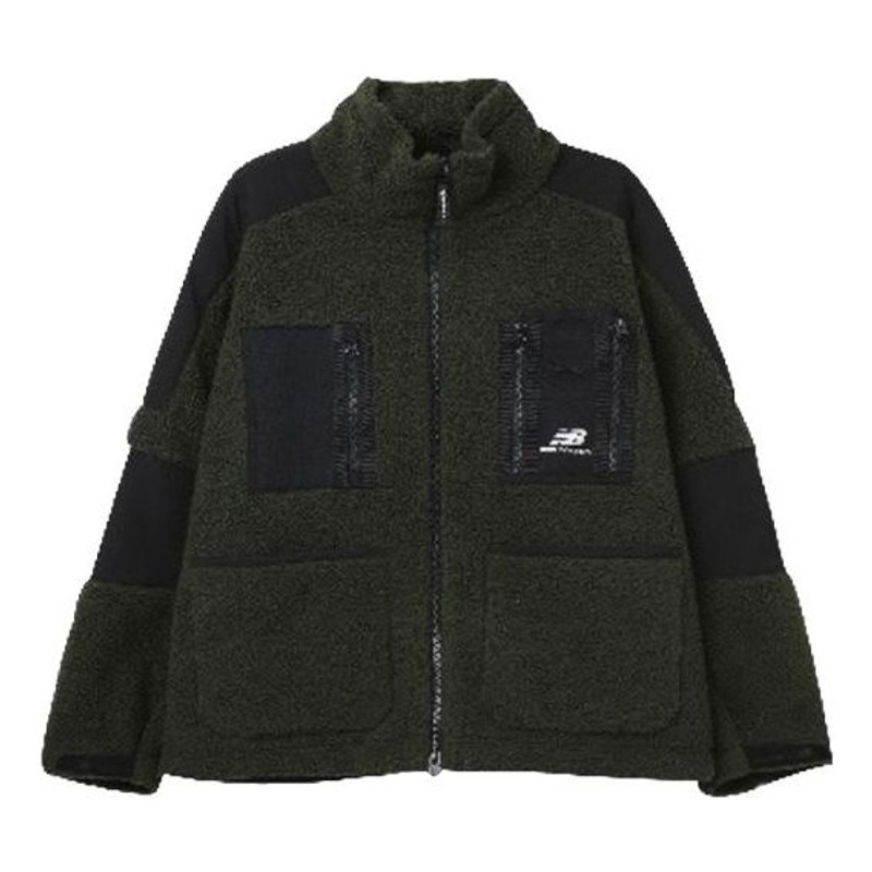 New Balance Winter Warm Coat 'Green Black' MDA43121-KH - 1