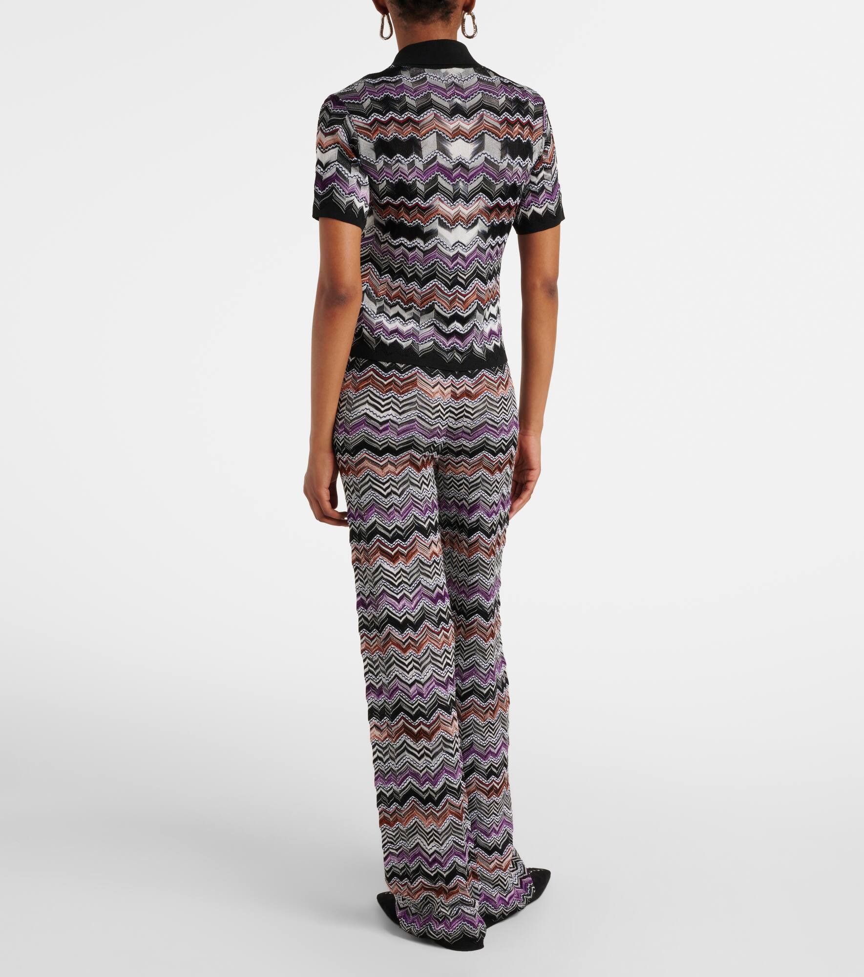 Zigzag knitted polo shirt - 3