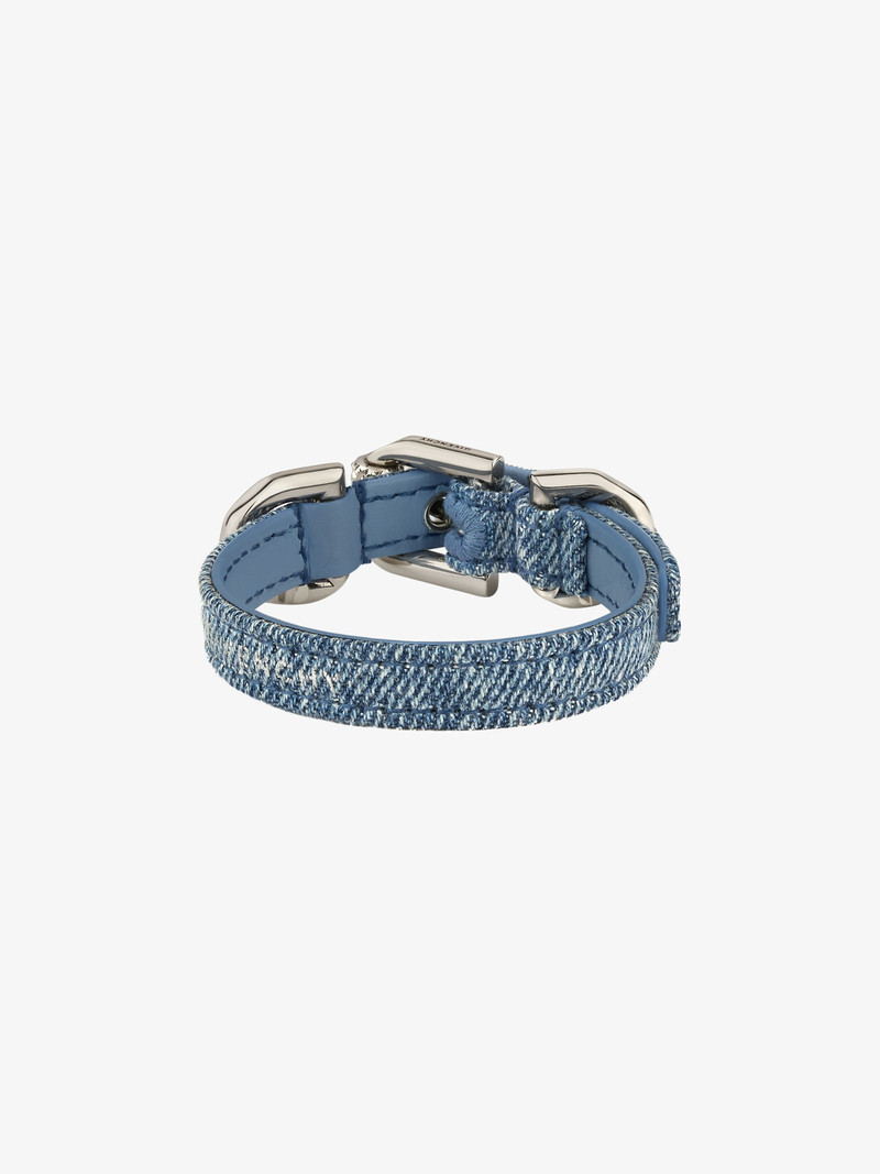 DENIM 및 금속의 VOYOU BRACELET 4