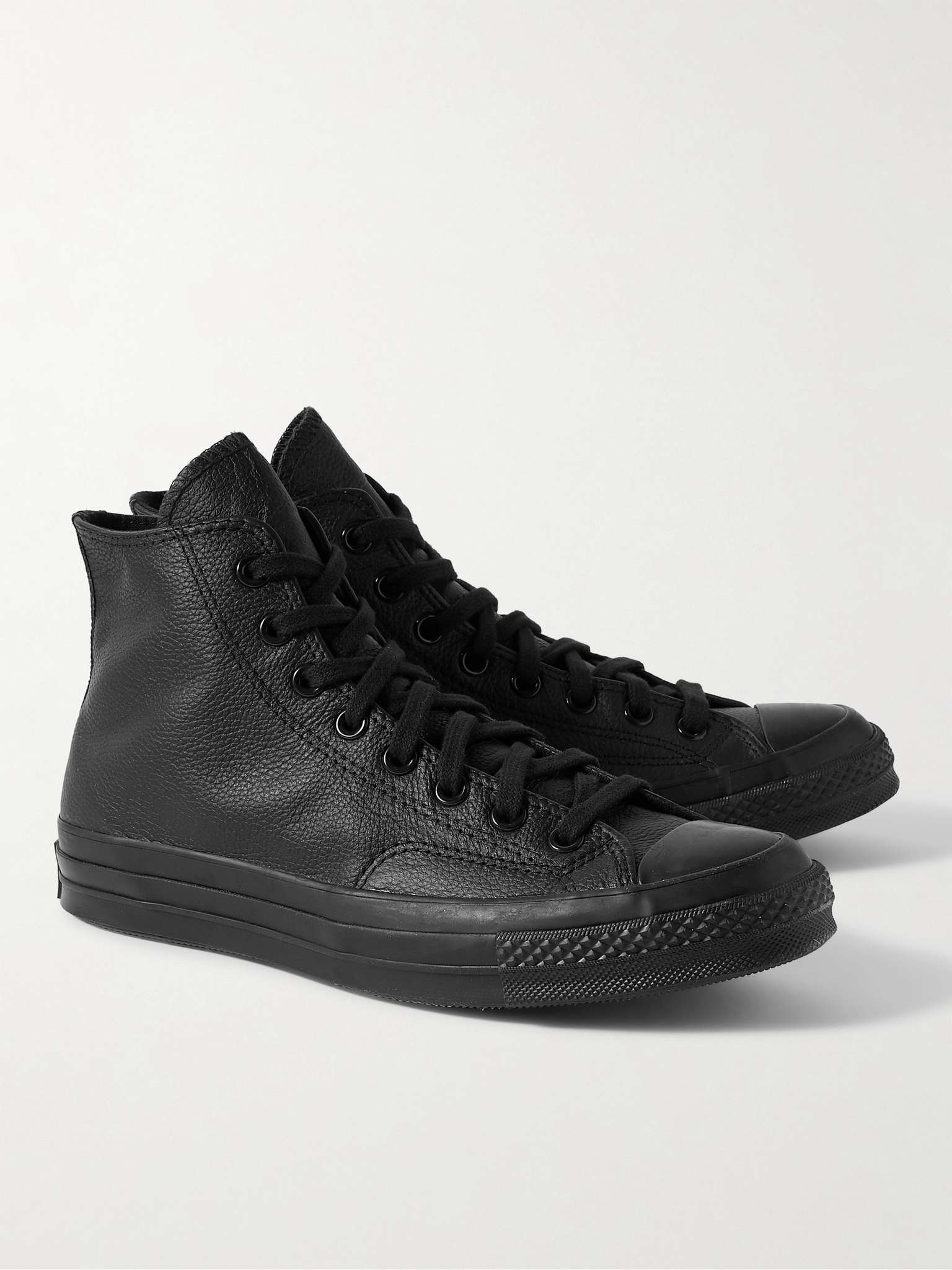 Chuck 70 Full-Grain Leather High-Top Sneakers - 4