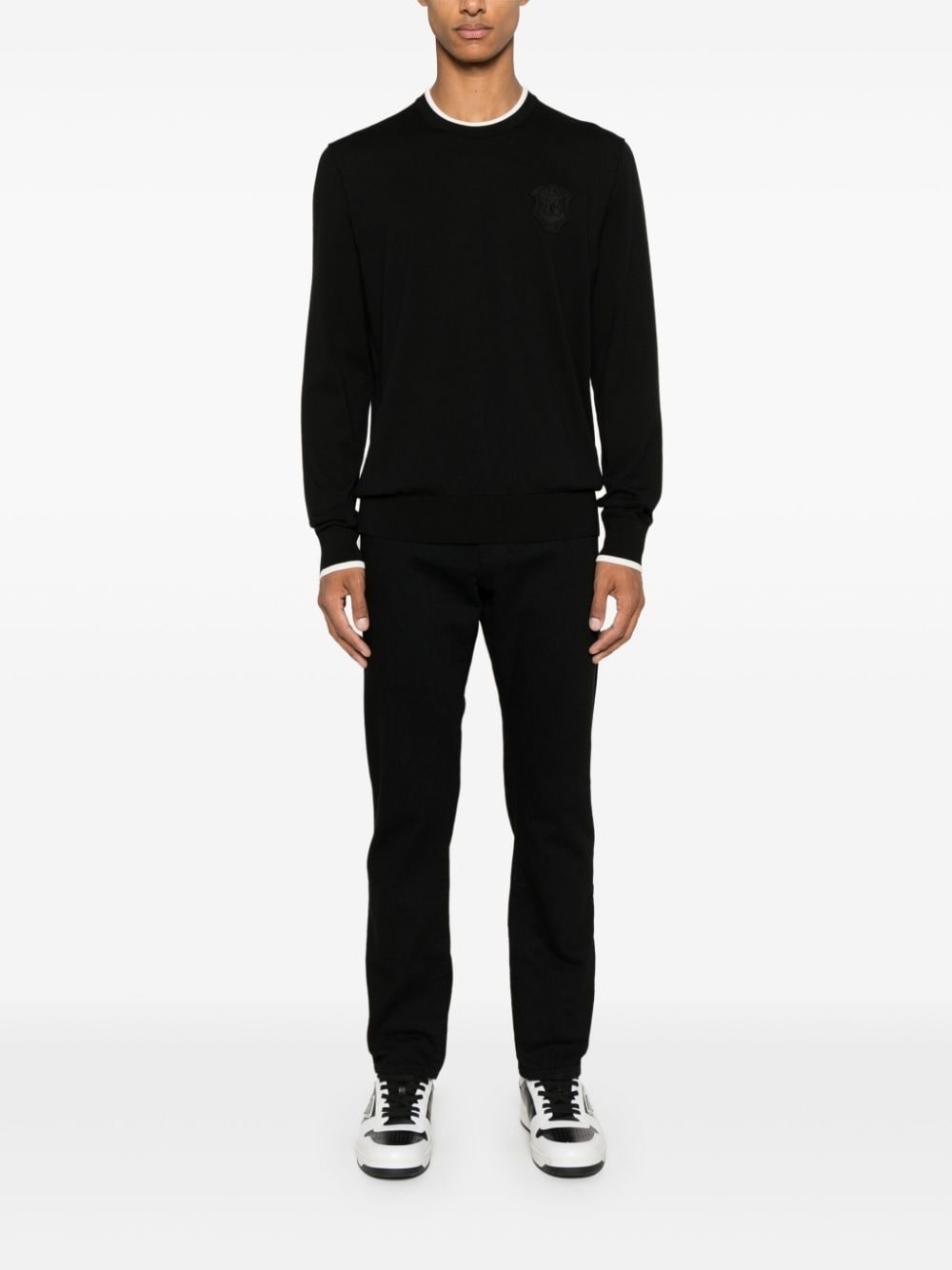 logo-embroidered sweater - 2