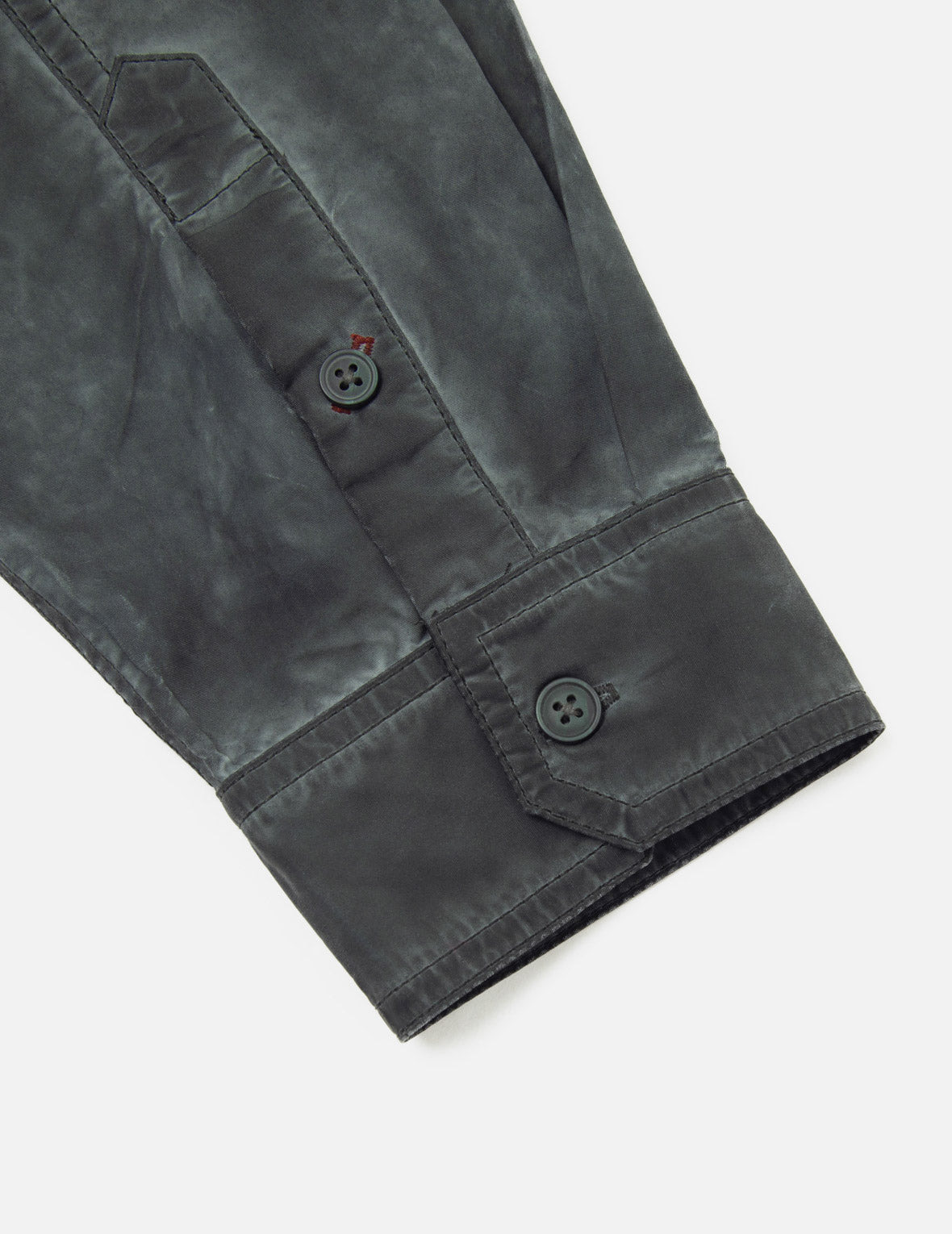 WASHED SEAGULL EMBROIDERY LOOSE FIT SHIRT - 12