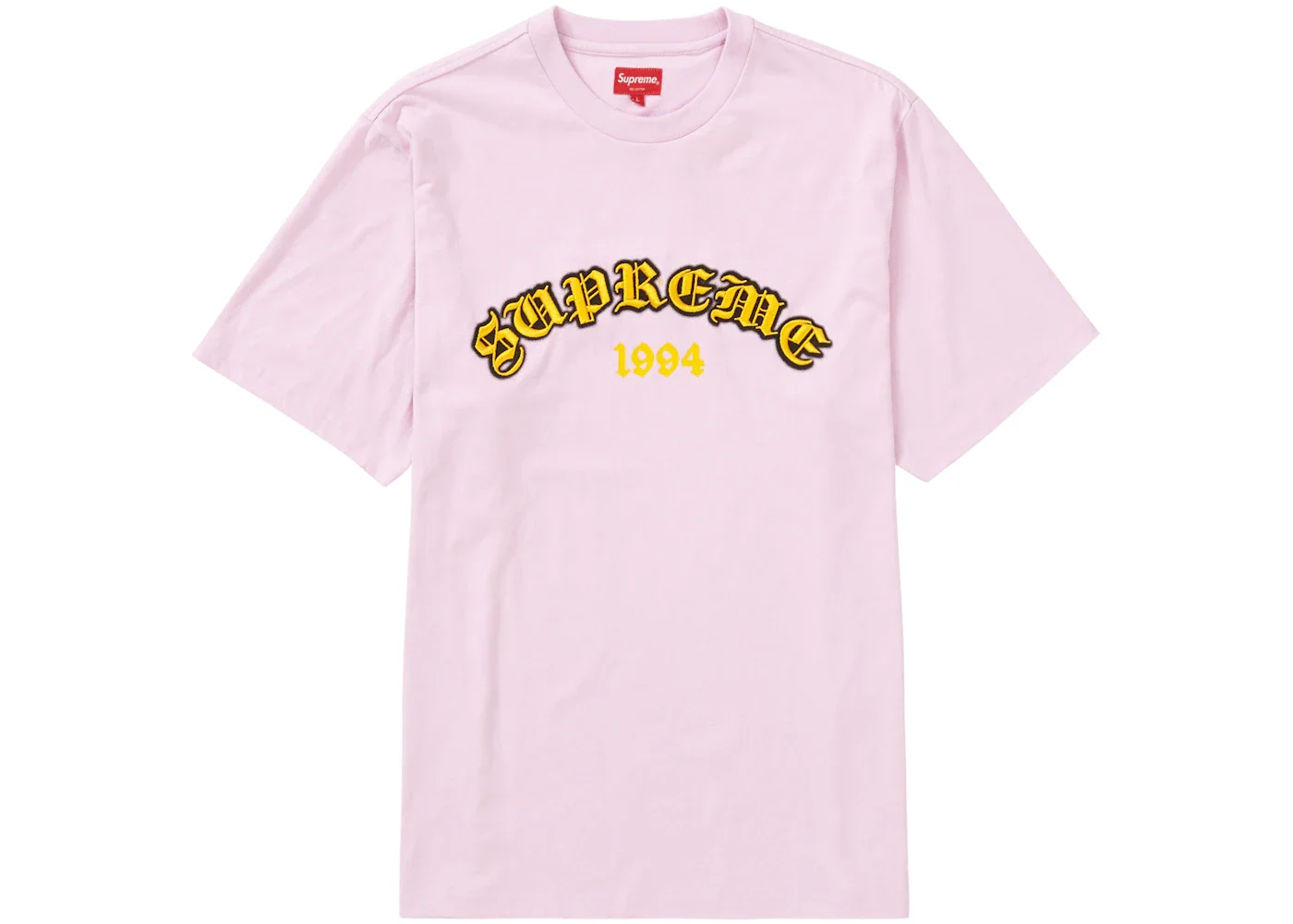 Supreme Old English Glow S/S Top Pale Pink - 1