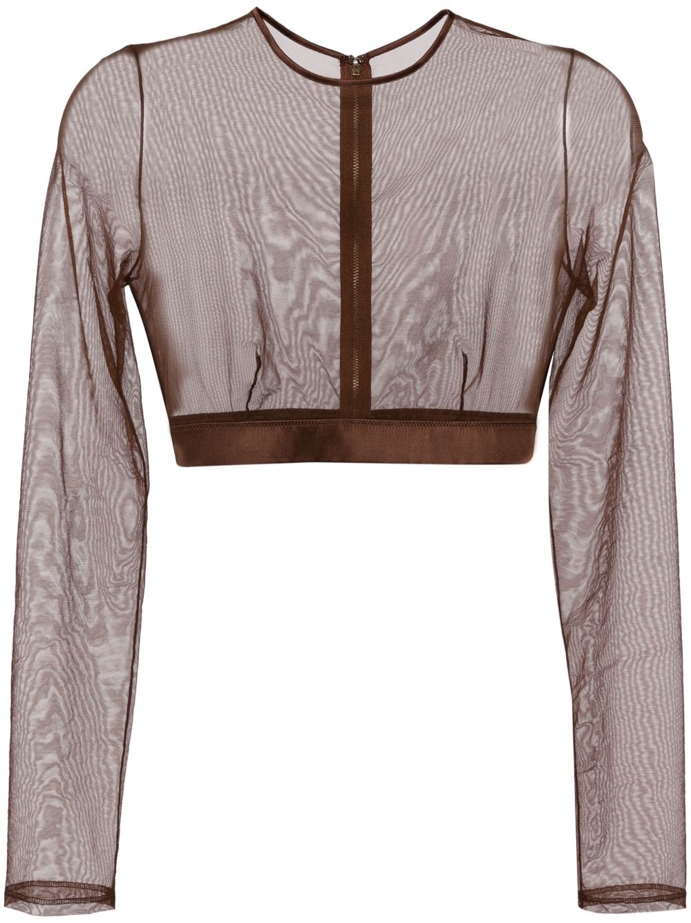 Illusion cropped top - 1