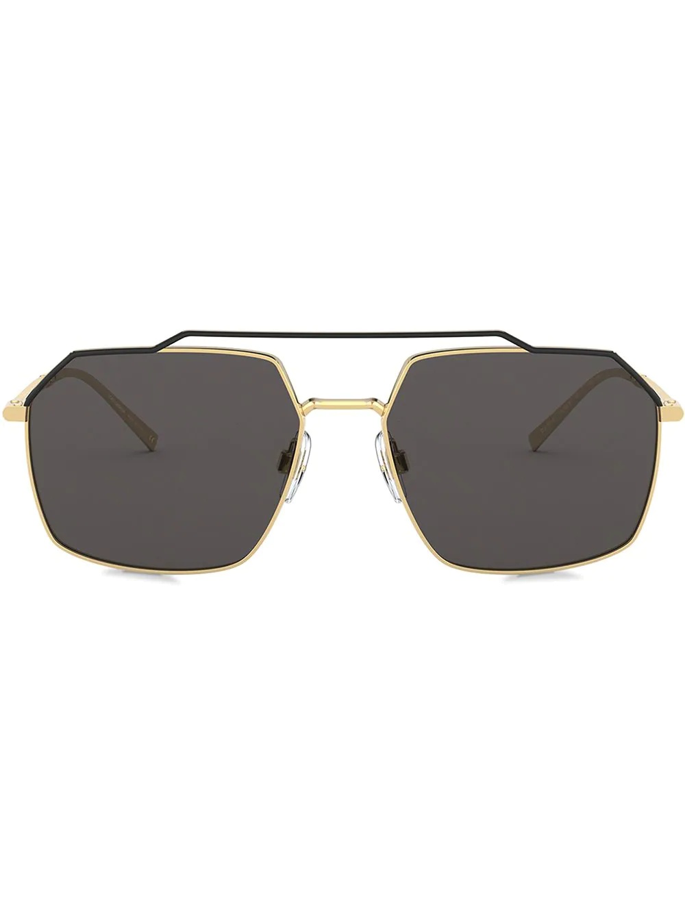 Gros grain hexagonal sunglasses - 1