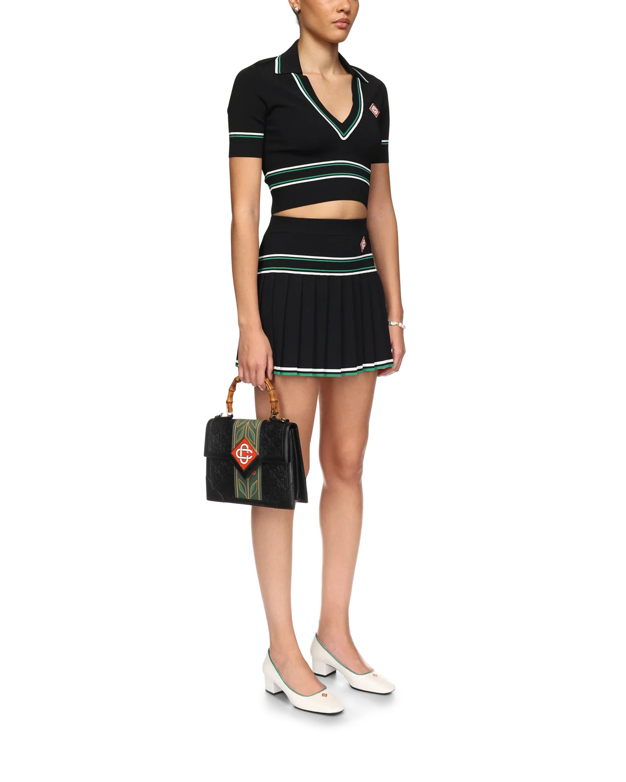 Pleated Knit Skirt - 5