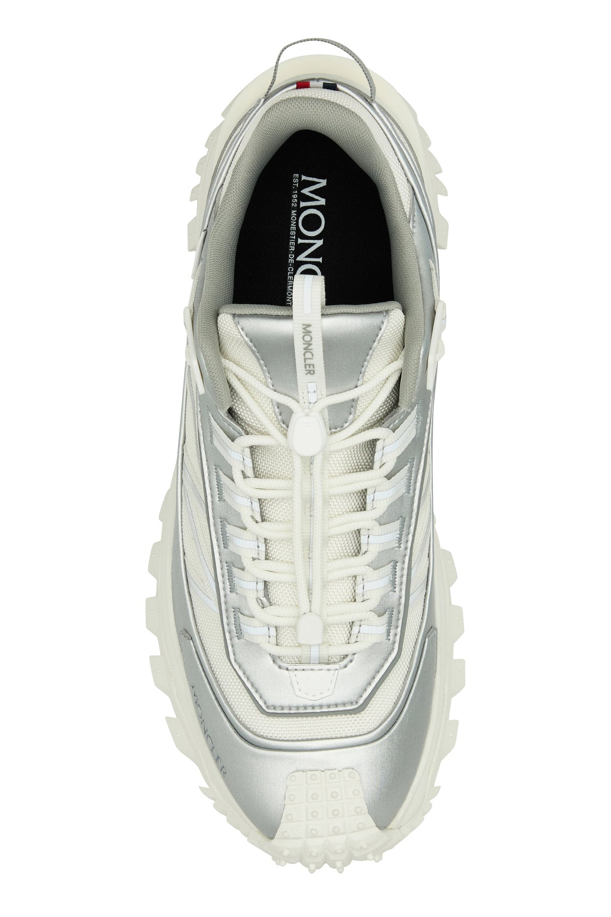 Two-tone fabric and leather Trailgrip sneakers - 4