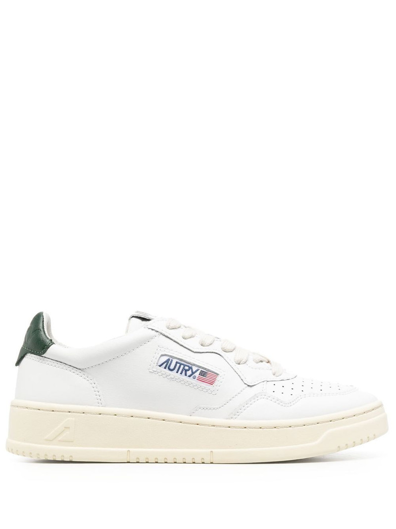 01 low-top leather sneakers 1