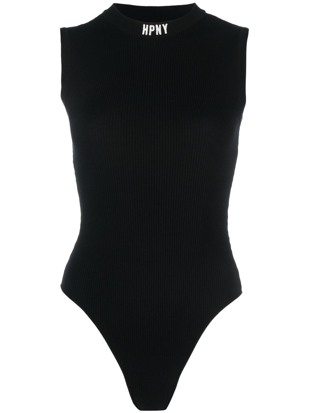 logo mock-neck bodysuit - 1