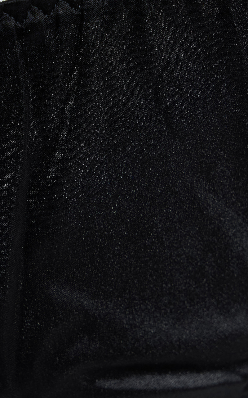 Fleur du Mal Luxe Stretch-Silk Thong black outlook