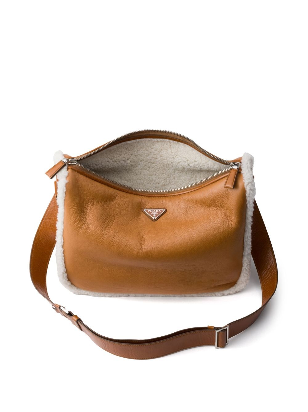 shearling shoulder bag - 7