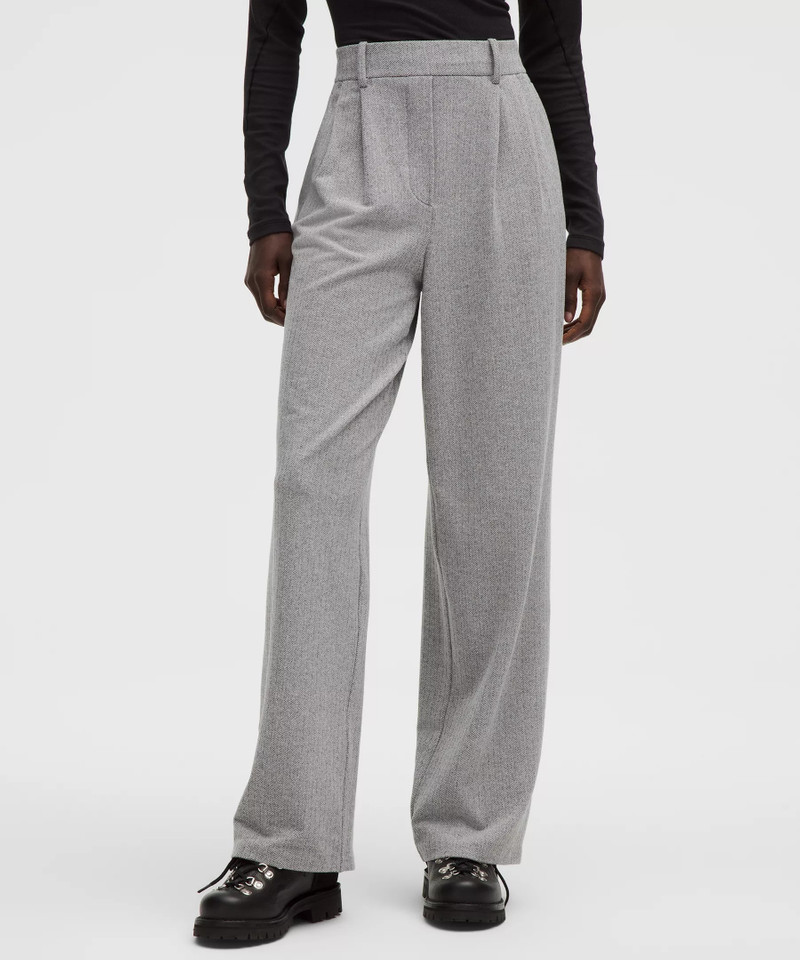 lululemon Daydrift High-Rise Wide-Leg Trouser Regular *Herringbone outlook