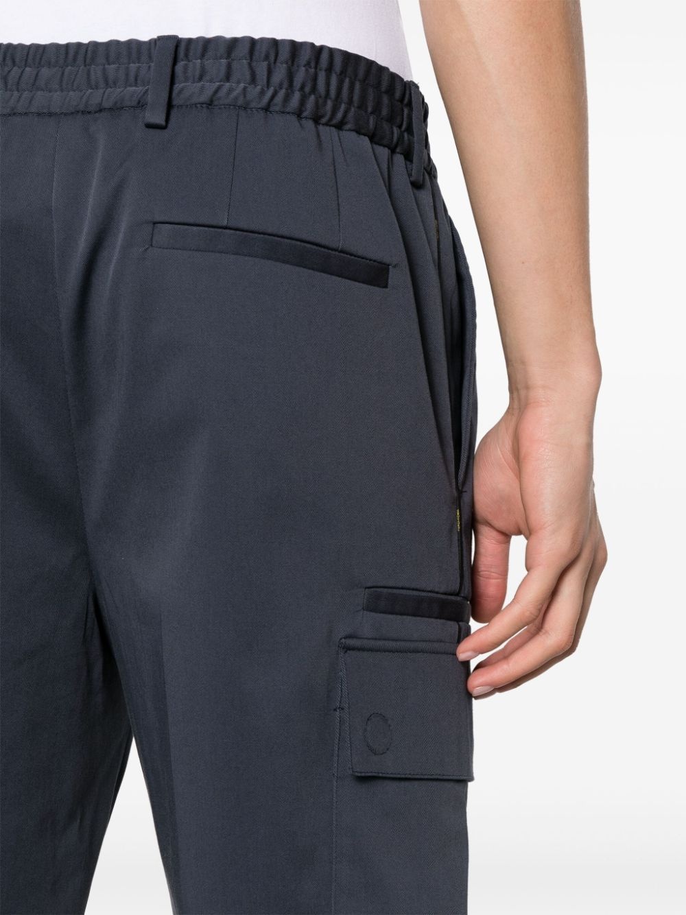 logo-trim stretch-cotton shorts - 5