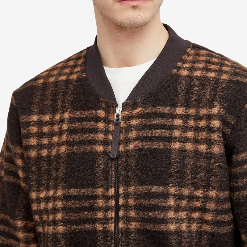 Universal Works Duke Fleece Zip Bomber Jacket 5