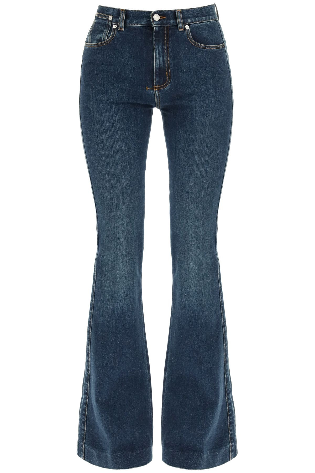 HIGH WAIST FLARE JEANS - 1