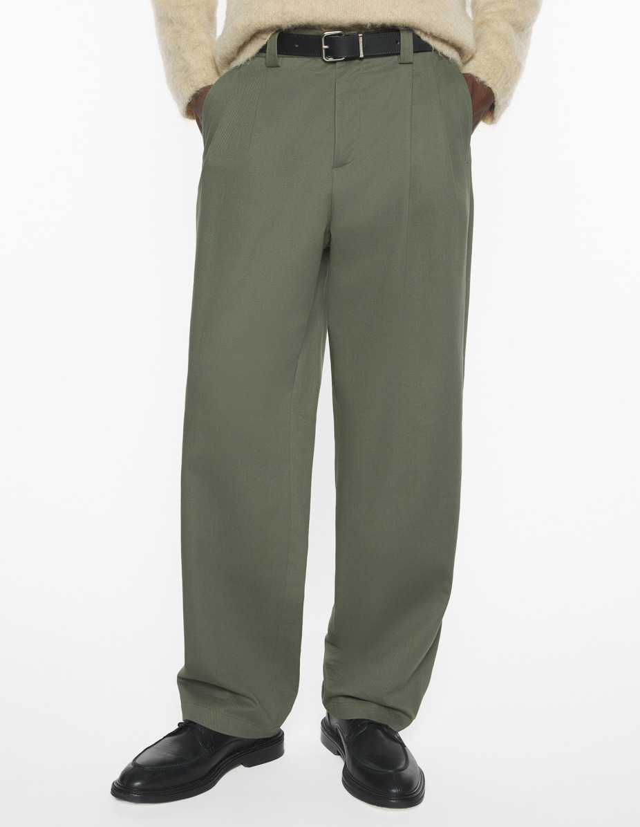 RELAXED PLEATED PANTS - 3