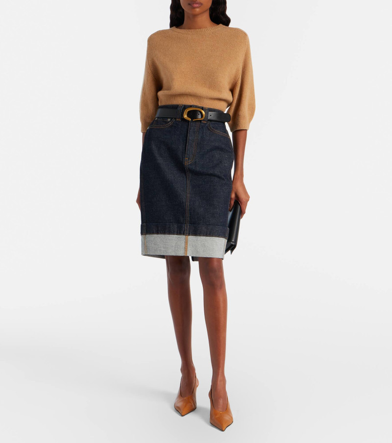 KHAITE Lorelai cropped wool and cashmere sweater outlook