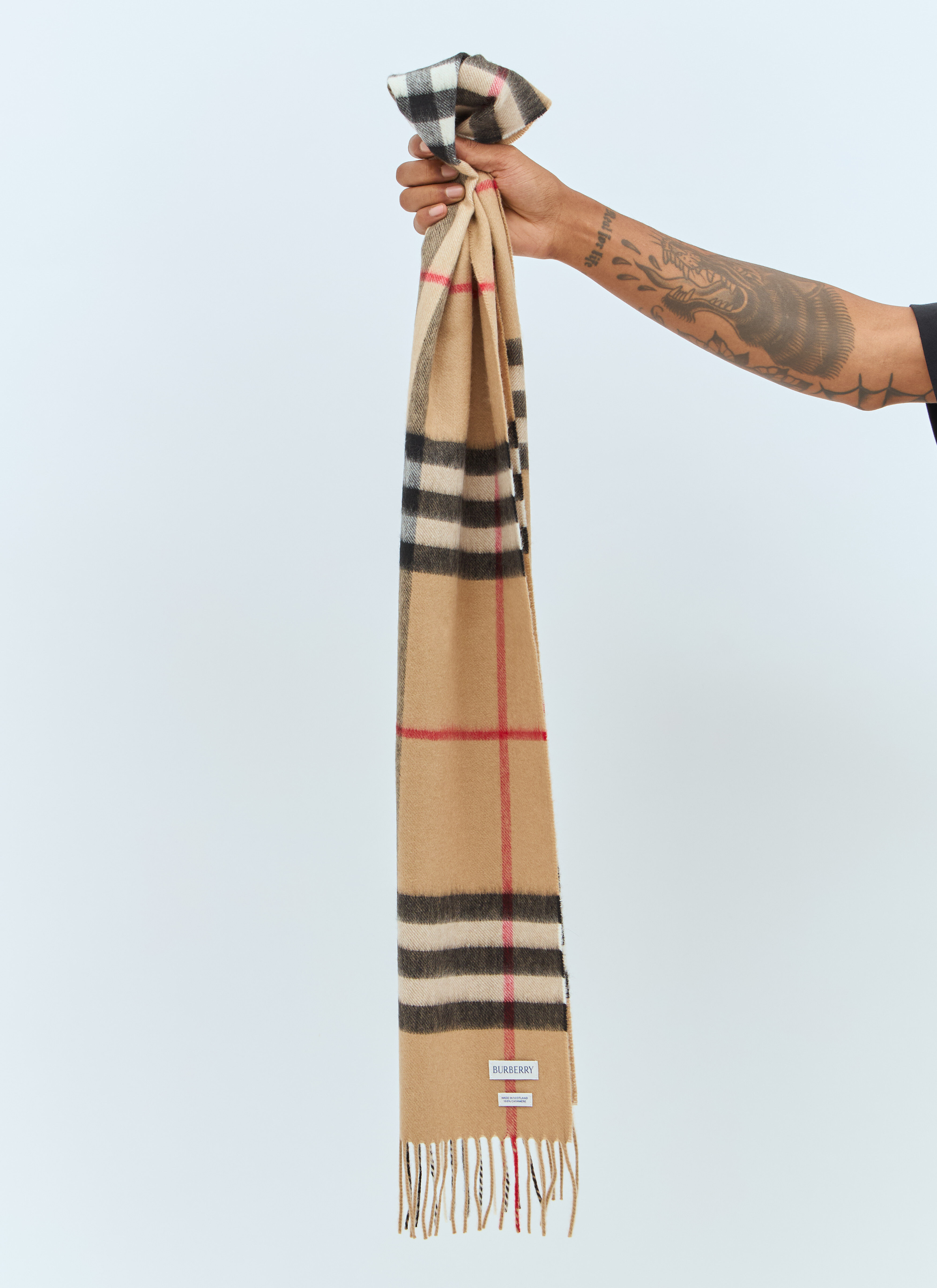 Giant Check Cashmere Scarf - 5