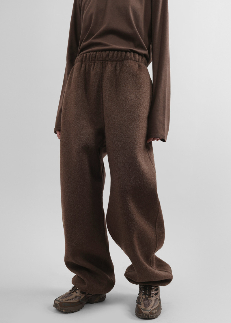 Delancey Wool Joggers - Brown Melange 6