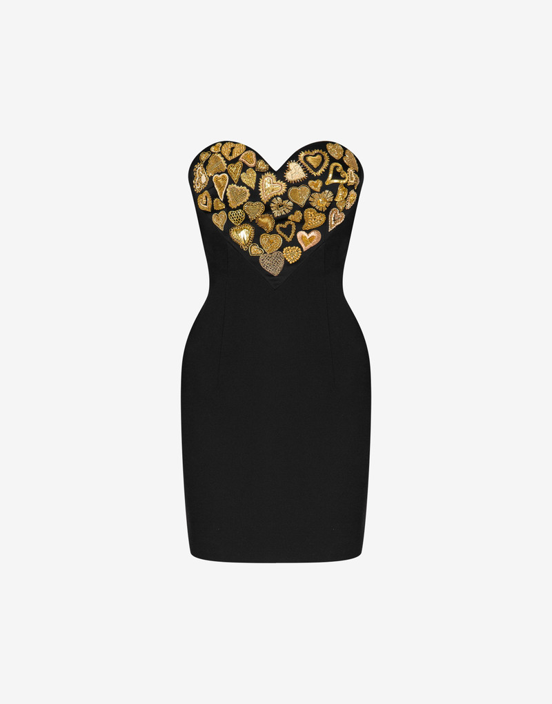 EMBELLISHED HEARTS SHORT CORSET DRESS 1