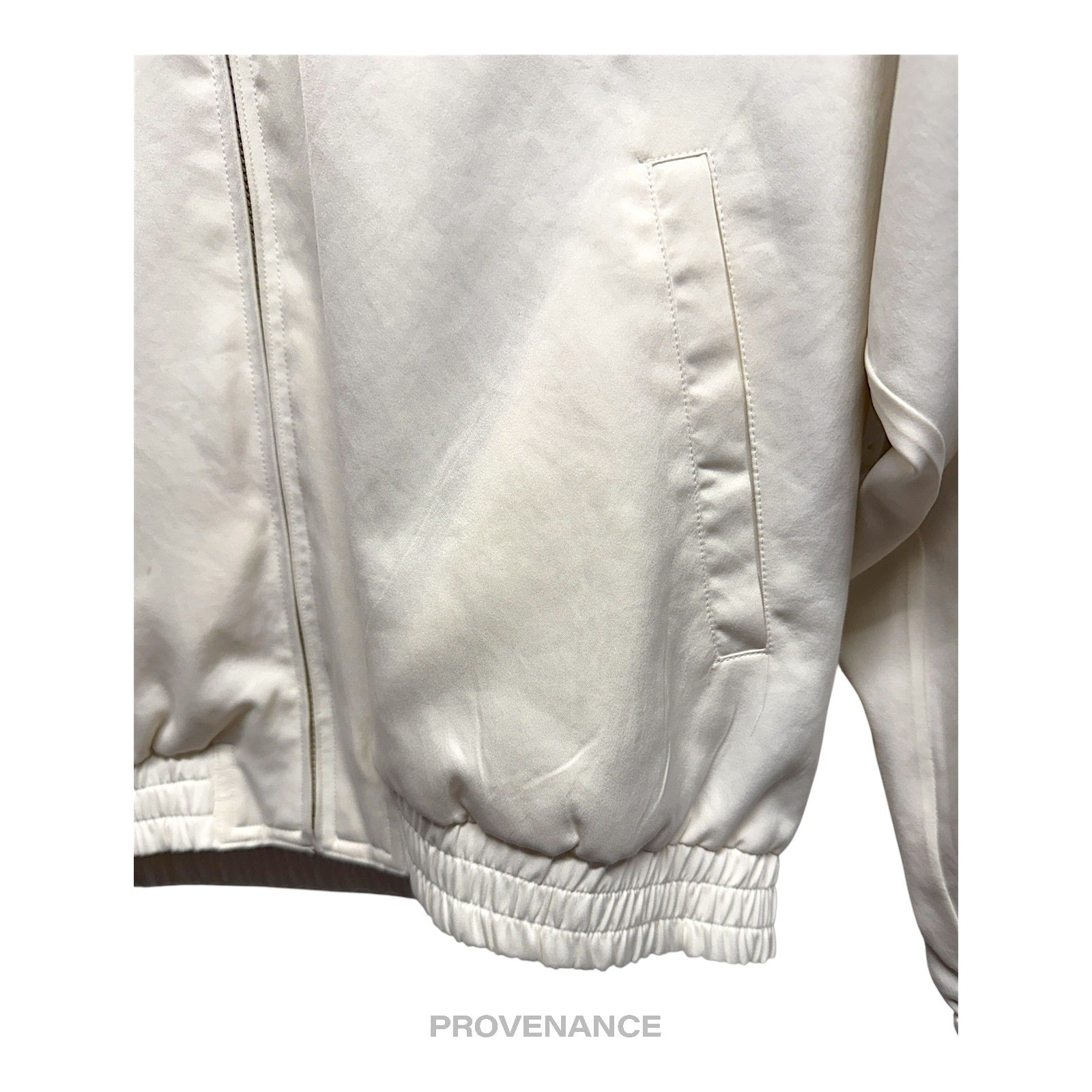 Balenciaga Sports Golf Logo Top Zip Jacket - White M - 10