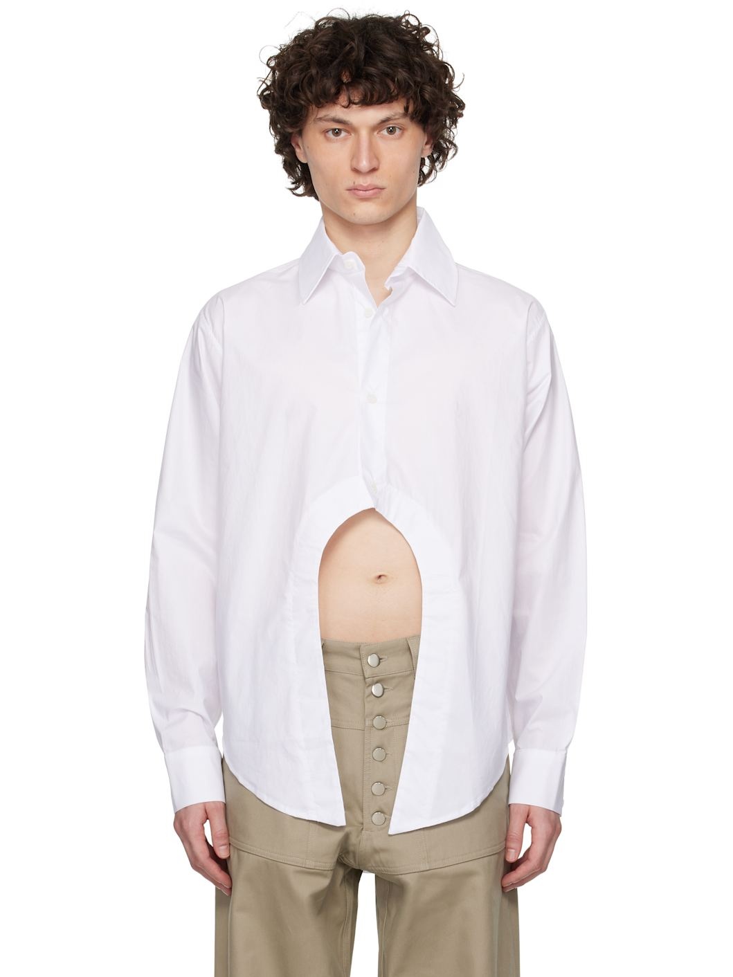 SSENSE Exclusive White Geir Shirt - 1