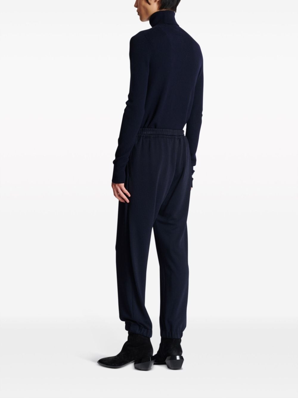 monogram-pattern elasticated-waistband track pants - 4