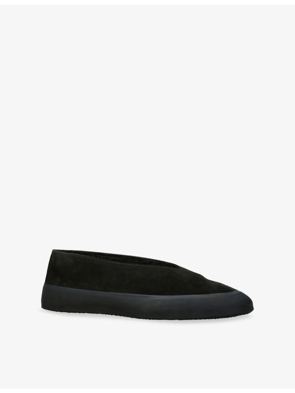 Apres Ski Shearling-Lined Suede Ballet Flats - 3