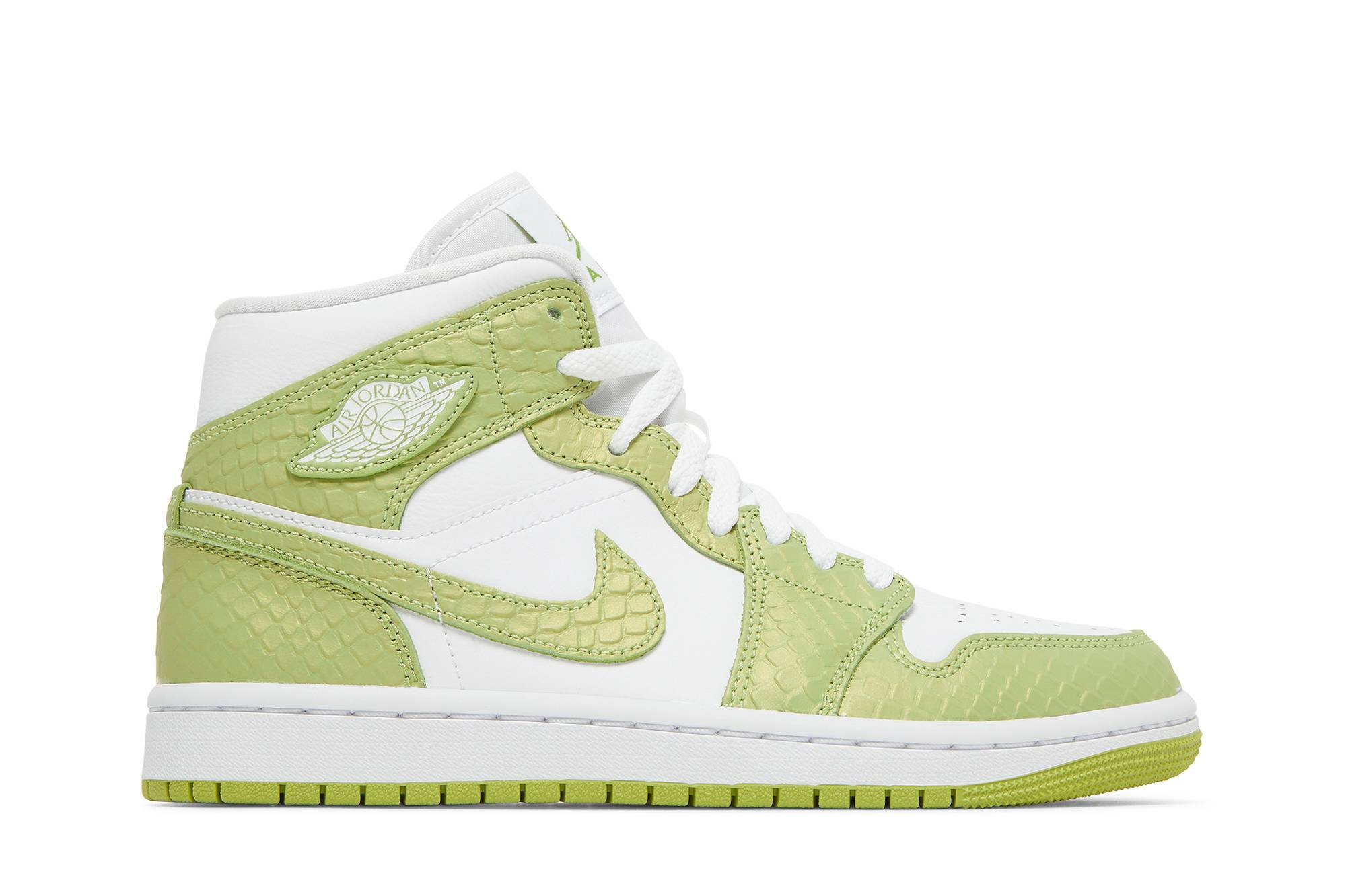 Wmns Air Jordan 1 Mid SE 'Green Python' - 1