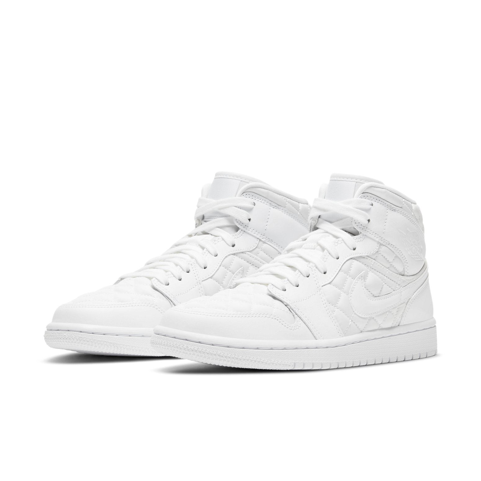 (WMNS) Air Jordan 1 Mid SE 'White Quilted' DB6078-100 - 3