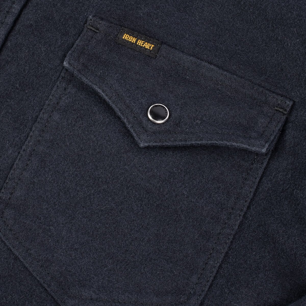 9oz Raised Whipcord Western Shirt - Black - 9