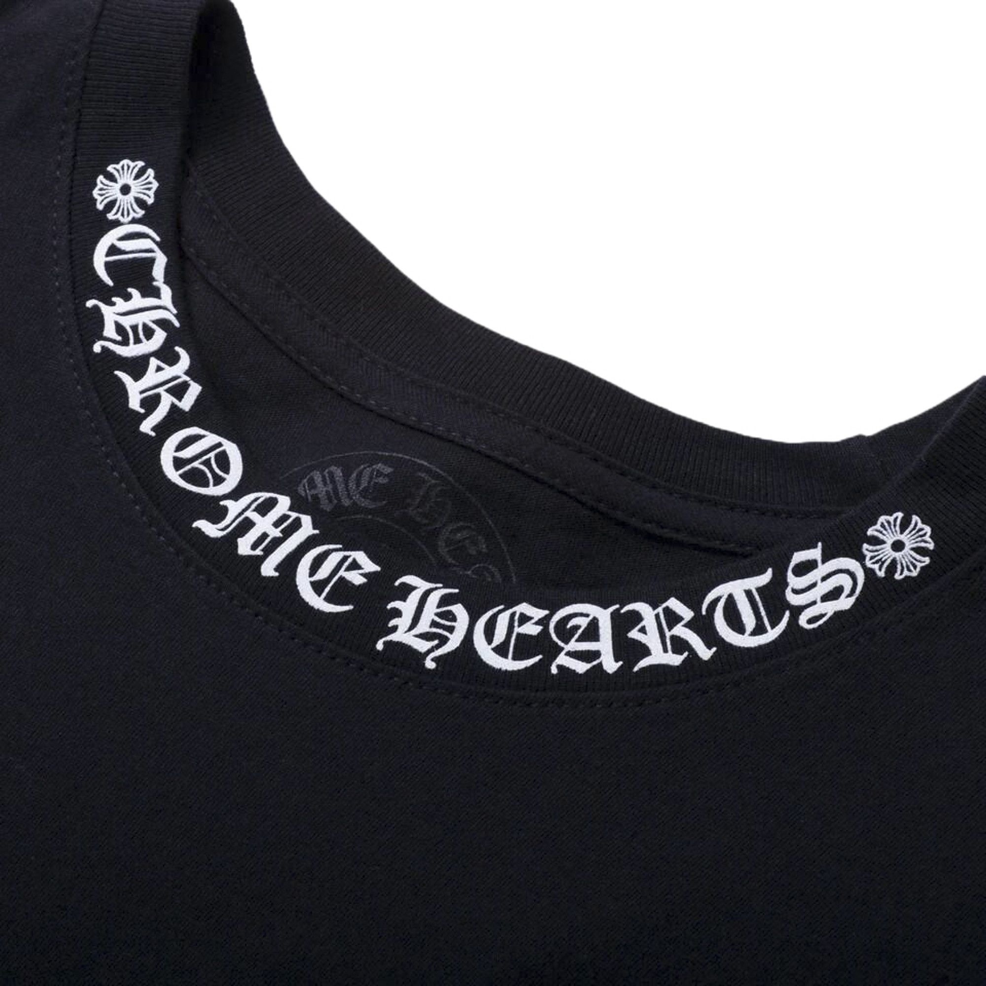 Chrome Hearts Neck Logo Tee 'Black' - 3