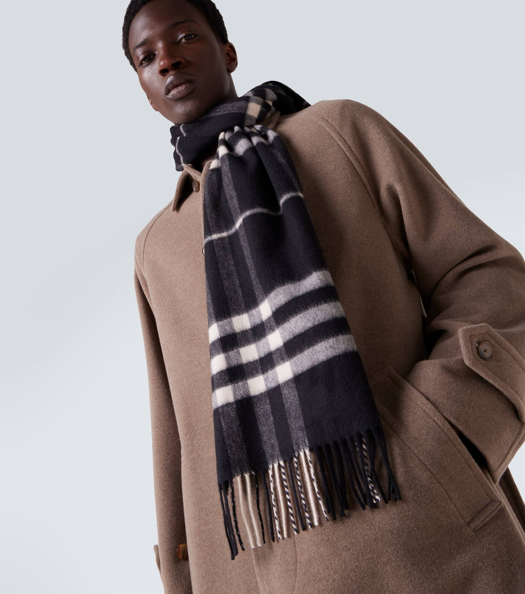 Burberry Check cashmere scarf - 2