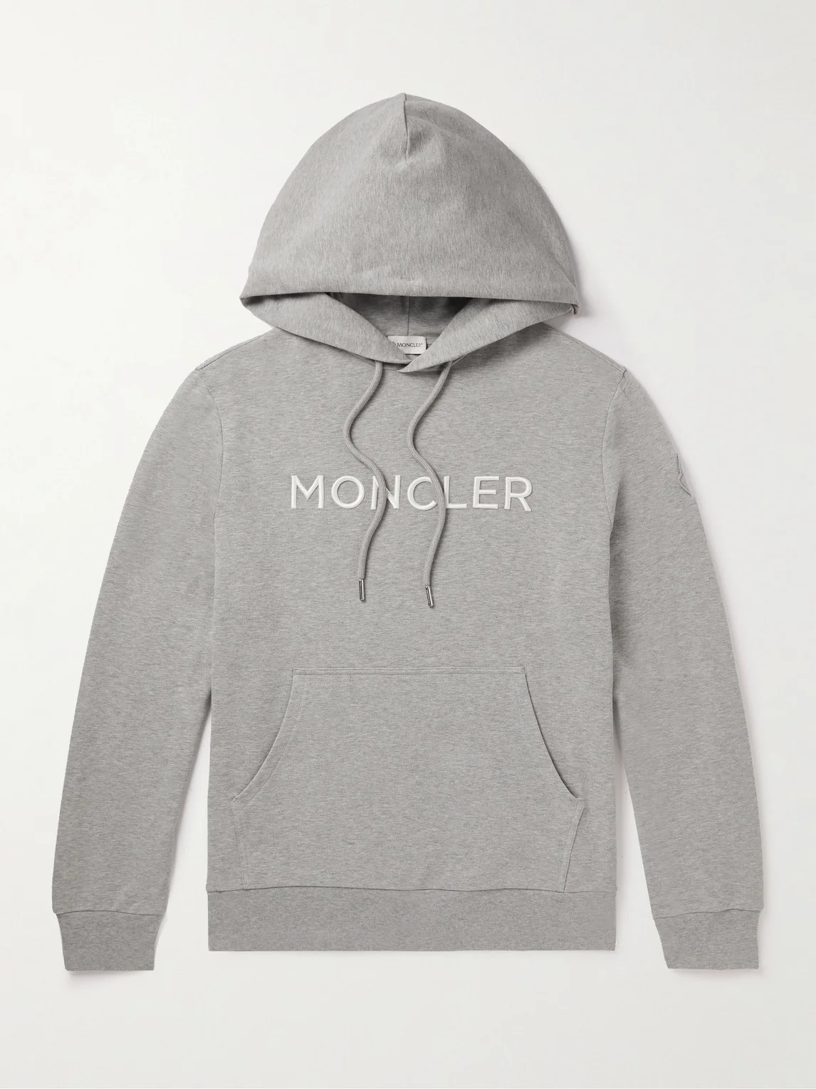Logo-Embroidered Cotton-Jersey Hoodie - 1