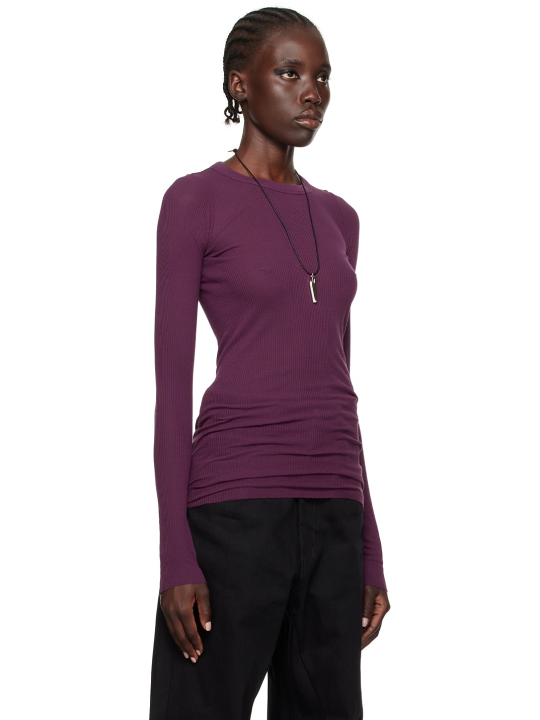 SSENSE Exclusive Purple KEMBRA PFAHLER Edition Long Sleeve T-Shirt - 2
