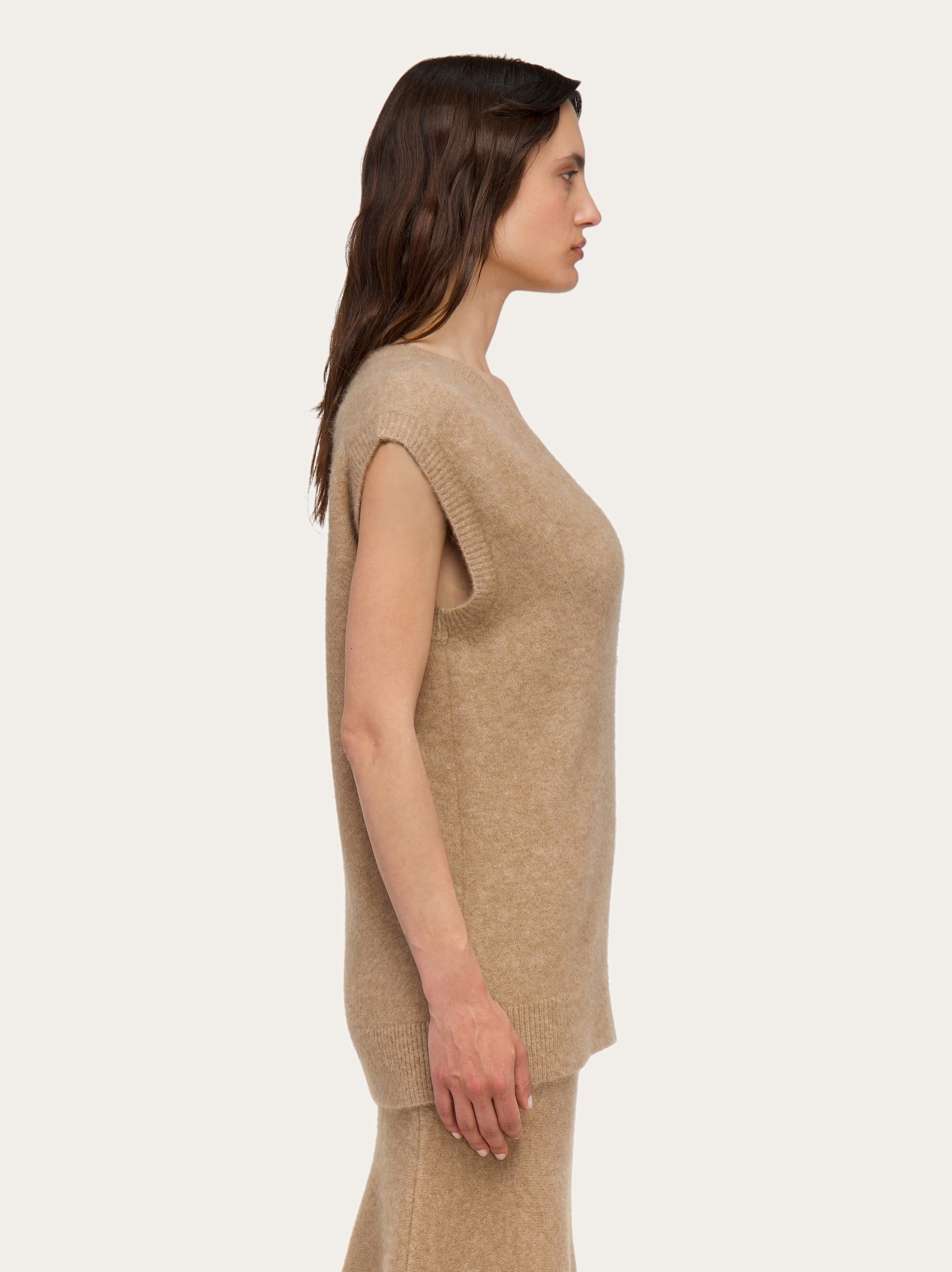 Oversize wool and alpaca gilet - 3