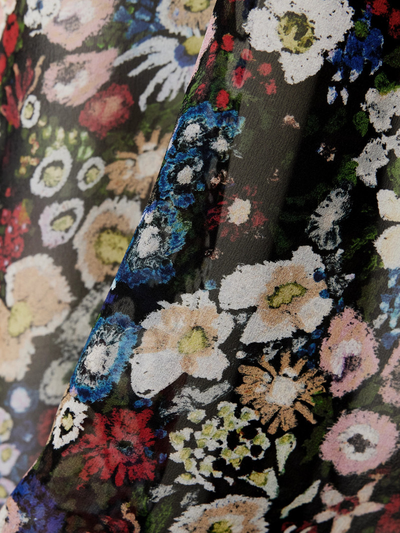 Taja Floral-print Silk-chiffon Maxi Dress 5