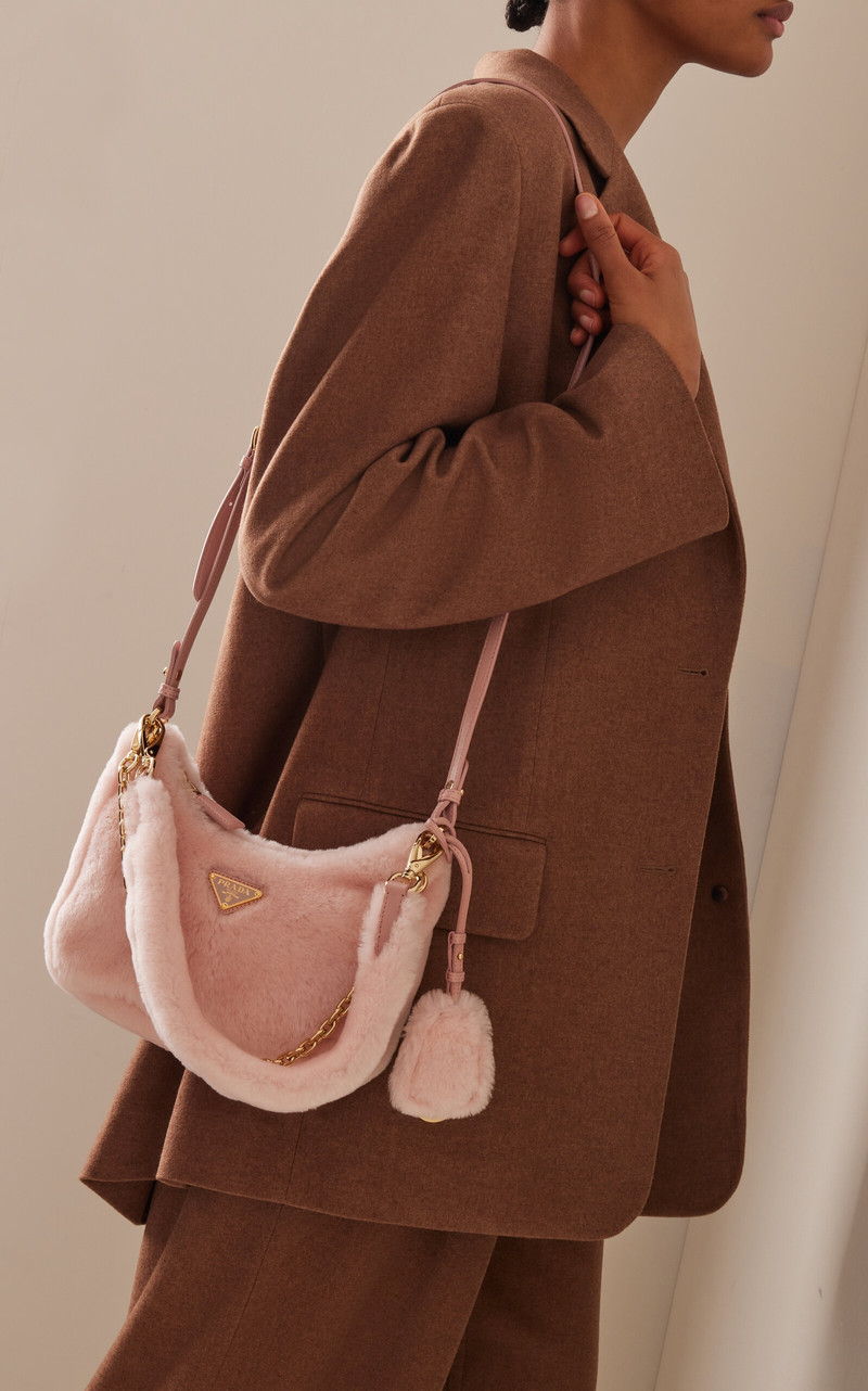 Shearling Mini Bag pink 3