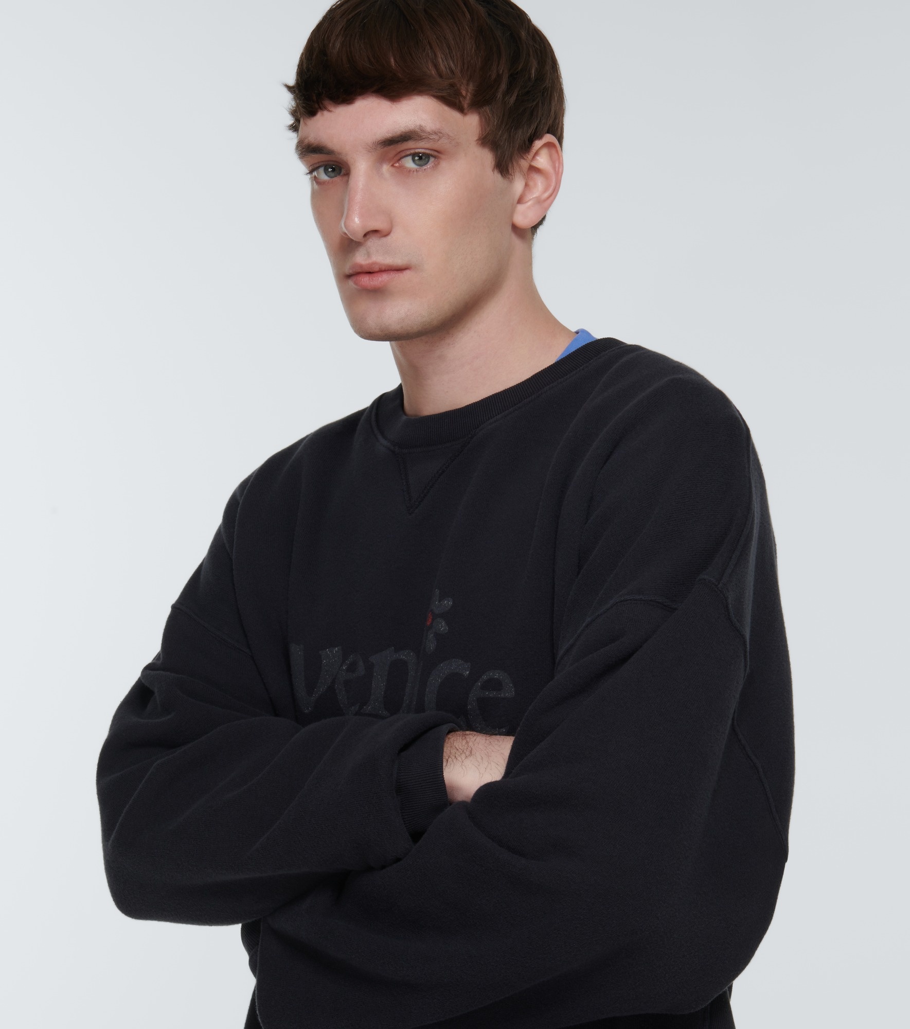 Printed cotton fleece sweatshirt - 5
