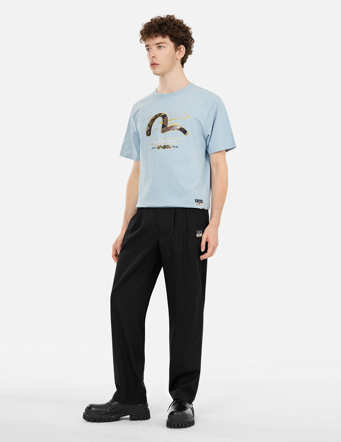 Brocade Seagull Appliqué Regular Fit T-shirt - 4