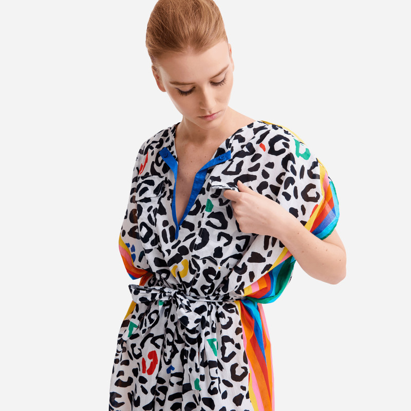 Women Cover-up Leopard and Rainbow - Vilebrequin x JCC+ - Limited Edition 4