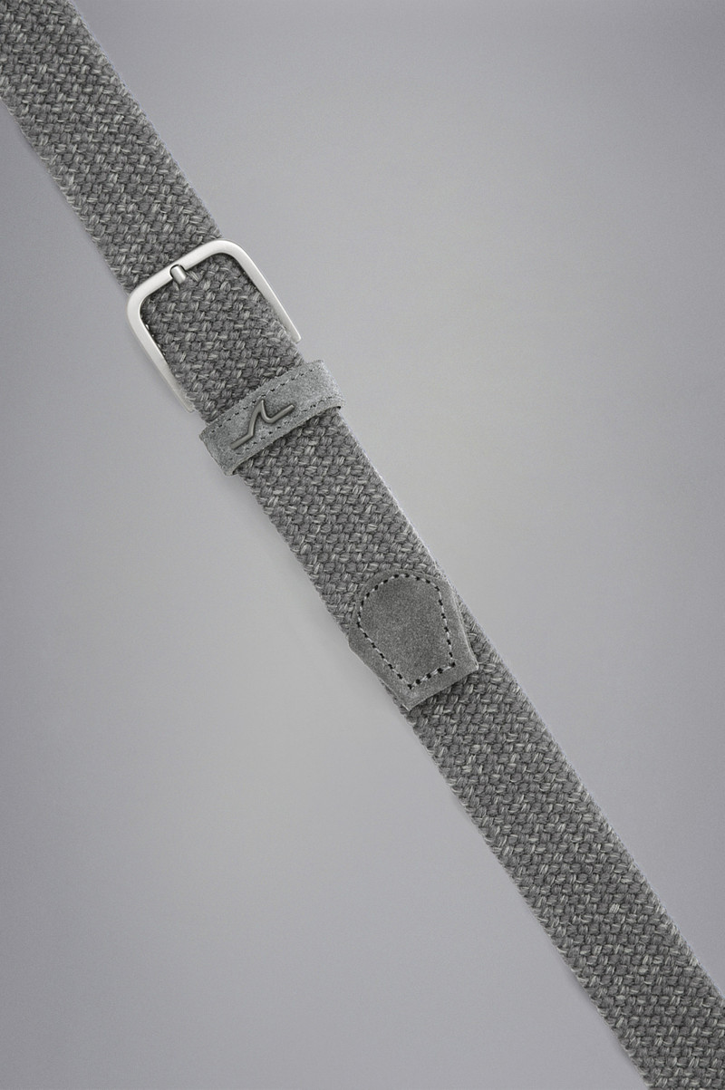 Paul & Shark WOOL ELASTIC BELT WITH LEATHER TRIMMINGS outlook